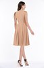 ColsBM Daphne Almost Apricot Elegant A-line Jewel Half Backless Chiffon Knee Length Prom Dresses