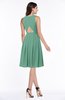 ColsBM Daphne Beryl Green Elegant A-line Jewel Half Backless Chiffon Knee Length Prom Dresses