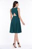 ColsBM Daphne Blue Green Elegant A-line Jewel Half Backless Chiffon Knee Length Prom Dresses