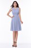 ColsBM Daphne Blue Heron Elegant A-line Jewel Half Backless Chiffon Knee Length Prom Dresses