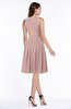 ColsBM Daphne Bridal Rose Elegant A-line Jewel Half Backless Chiffon Knee Length Prom Dresses