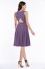 ColsBM Daphne Chinese Violet Elegant A-line Jewel Half Backless Chiffon Knee Length Prom Dresses