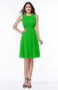 ColsBM Daphne Classic Green Elegant A-line Jewel Half Backless Chiffon Knee Length Prom Dresses