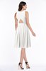 ColsBM Daphne Cloud White Elegant A-line Jewel Half Backless Chiffon Knee Length Prom Dresses