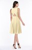 ColsBM Daphne Cornhusk Elegant A-line Jewel Half Backless Chiffon Knee Length Prom Dresses