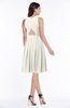 ColsBM Daphne Cream Elegant A-line Jewel Half Backless Chiffon Knee Length Prom Dresses