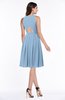 ColsBM Daphne Dusty Blue Elegant A-line Jewel Half Backless Chiffon Knee Length Prom Dresses