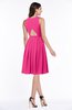 ColsBM Daphne Fandango Pink Elegant A-line Jewel Half Backless Chiffon Knee Length Prom Dresses