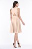 ColsBM Daphne Fresh Salmon Elegant A-line Jewel Half Backless Chiffon Knee Length Prom Dresses