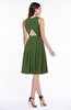 ColsBM Daphne Garden Green Elegant A-line Jewel Half Backless Chiffon Knee Length Prom Dresses
