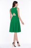 ColsBM Daphne Green Elegant A-line Jewel Half Backless Chiffon Knee Length Prom Dresses