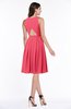 ColsBM Daphne Guava Elegant A-line Jewel Half Backless Chiffon Knee Length Prom Dresses