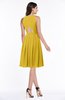 ColsBM Daphne Lemon Curry Elegant A-line Jewel Half Backless Chiffon Knee Length Prom Dresses
