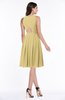 ColsBM Daphne New Wheat Elegant A-line Jewel Half Backless Chiffon Knee Length Prom Dresses