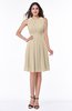 ColsBM Daphne Novelle Peach Elegant A-line Jewel Half Backless Chiffon Knee Length Prom Dresses
