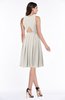 ColsBM Daphne Off White Elegant A-line Jewel Half Backless Chiffon Knee Length Prom Dresses