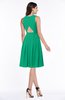 ColsBM Daphne Pepper Green Elegant A-line Jewel Half Backless Chiffon Knee Length Prom Dresses