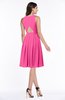 ColsBM Daphne Rose Pink Elegant A-line Jewel Half Backless Chiffon Knee Length Prom Dresses