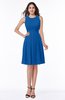 ColsBM Daphne Royal Blue Elegant A-line Jewel Half Backless Chiffon Knee Length Prom Dresses