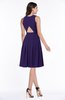 ColsBM Daphne Royal Purple Elegant A-line Jewel Half Backless Chiffon Knee Length Prom Dresses