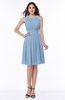 ColsBM Daphne Sky Blue Elegant A-line Jewel Half Backless Chiffon Knee Length Prom Dresses