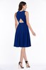 ColsBM Daphne Sodalite Blue Elegant A-line Jewel Half Backless Chiffon Knee Length Prom Dresses