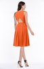 ColsBM Daphne Tangerine Elegant A-line Jewel Half Backless Chiffon Knee Length Prom Dresses