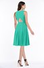 ColsBM Daphne Viridian Green Elegant A-line Jewel Half Backless Chiffon Knee Length Prom Dresses
