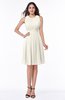 ColsBM Daphne Whisper White Elegant A-line Jewel Half Backless Chiffon Knee Length Prom Dresses