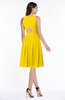 ColsBM Daphne Yellow Elegant A-line Jewel Half Backless Chiffon Knee Length Prom Dresses