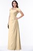 ColsBM Clare Apricot Gelato Modest Sweetheart Short Sleeve Floor Length Pleated Plus Size Bridesmaid Dresses