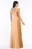 ColsBM Clare Apricot Modest Sweetheart Short Sleeve Floor Length Pleated Plus Size Bridesmaid Dresses