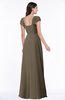ColsBM Clare Carafe Brown Modest Sweetheart Short Sleeve Floor Length Pleated Plus Size Bridesmaid Dresses