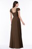 ColsBM Clare Chocolate Brown Modest Sweetheart Short Sleeve Floor Length Pleated Plus Size Bridesmaid Dresses