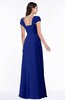 ColsBM Clare Electric Blue Modest Sweetheart Short Sleeve Floor Length Pleated Plus Size Bridesmaid Dresses