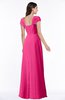 ColsBM Clare Fandango Pink Modest Sweetheart Short Sleeve Floor Length Pleated Plus Size Bridesmaid Dresses