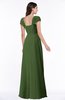 ColsBM Clare Garden Green Modest Sweetheart Short Sleeve Floor Length Pleated Plus Size Bridesmaid Dresses