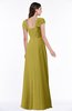 ColsBM Clare Golden Olive Modest Sweetheart Short Sleeve Floor Length Pleated Plus Size Bridesmaid Dresses
