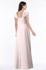 ColsBM Clare Light Pink Modest Sweetheart Short Sleeve Floor Length Pleated Plus Size Bridesmaid Dresses
