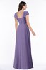 ColsBM Clare Lilac Modest Sweetheart Short Sleeve Floor Length Pleated Plus Size Bridesmaid Dresses