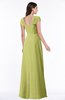 ColsBM Clare Linden Green Modest Sweetheart Short Sleeve Floor Length Pleated Plus Size Bridesmaid Dresses