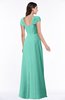 ColsBM Clare Mint Green Modest Sweetheart Short Sleeve Floor Length Pleated Plus Size Bridesmaid Dresses