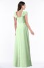 ColsBM Clare Pale Green Modest Sweetheart Short Sleeve Floor Length Pleated Plus Size Bridesmaid Dresses