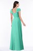 ColsBM Clare Seafoam Green Modest Sweetheart Short Sleeve Floor Length Pleated Plus Size Bridesmaid Dresses