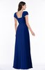 ColsBM Clare Sodalite Blue Modest Sweetheart Short Sleeve Floor Length Pleated Plus Size Bridesmaid Dresses