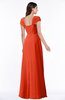 ColsBM Clare Tangerine Tango Modest Sweetheart Short Sleeve Floor Length Pleated Plus Size Bridesmaid Dresses