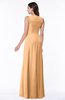 ColsBM Melody Apricot Glamorous A-line Sleeveless Zipper Chiffon Floor Length Plus Size Bridesmaid Dresses
