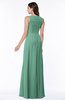 ColsBM Melody Beryl Green Glamorous A-line Sleeveless Zipper Chiffon Floor Length Plus Size Bridesmaid Dresses