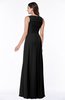 ColsBM Melody Black Glamorous A-line Sleeveless Zipper Chiffon Floor Length Plus Size Bridesmaid Dresses