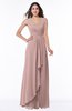 ColsBM Melody Bridal Rose Glamorous A-line Sleeveless Zipper Chiffon Floor Length Plus Size Bridesmaid Dresses